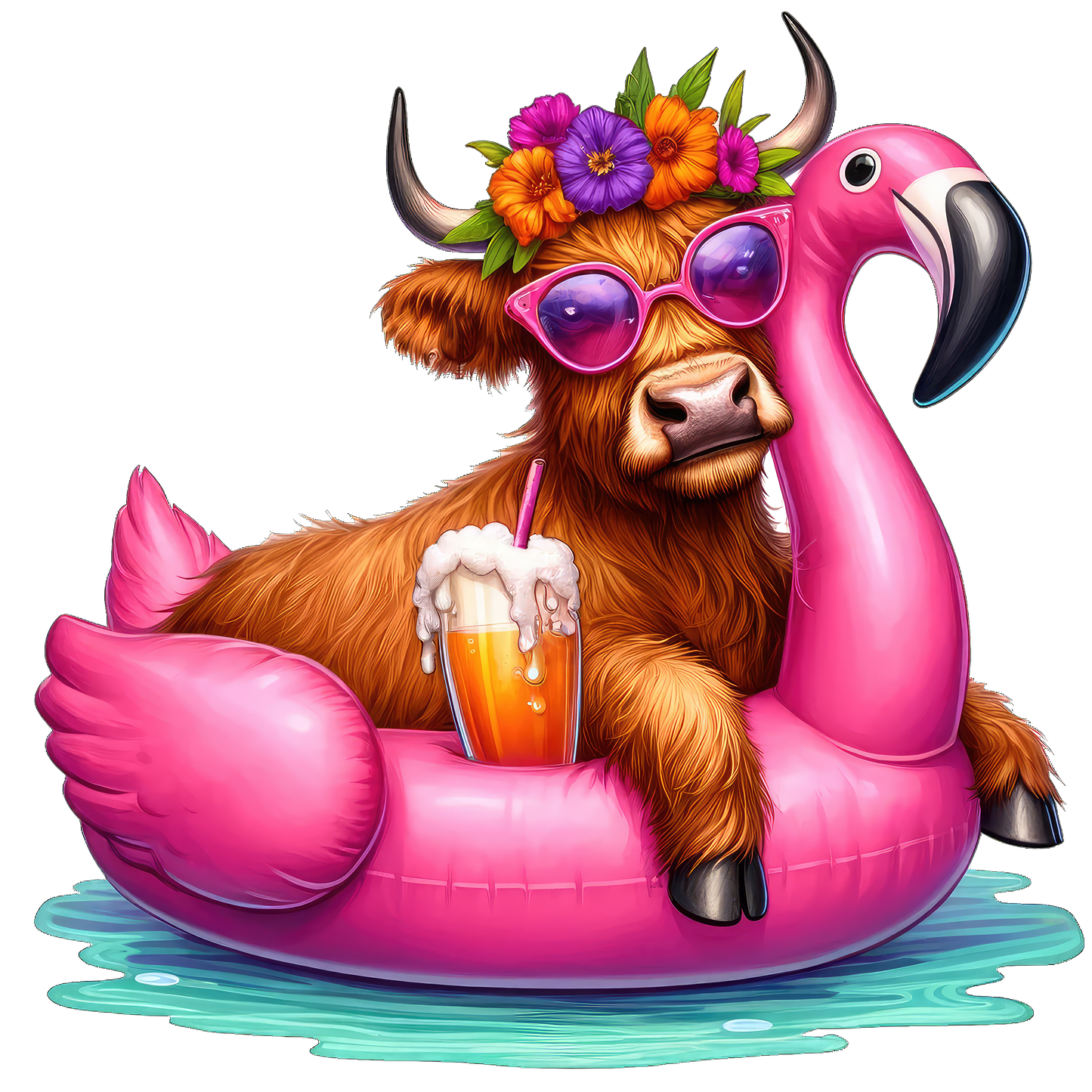 Cow Flamingo Pool