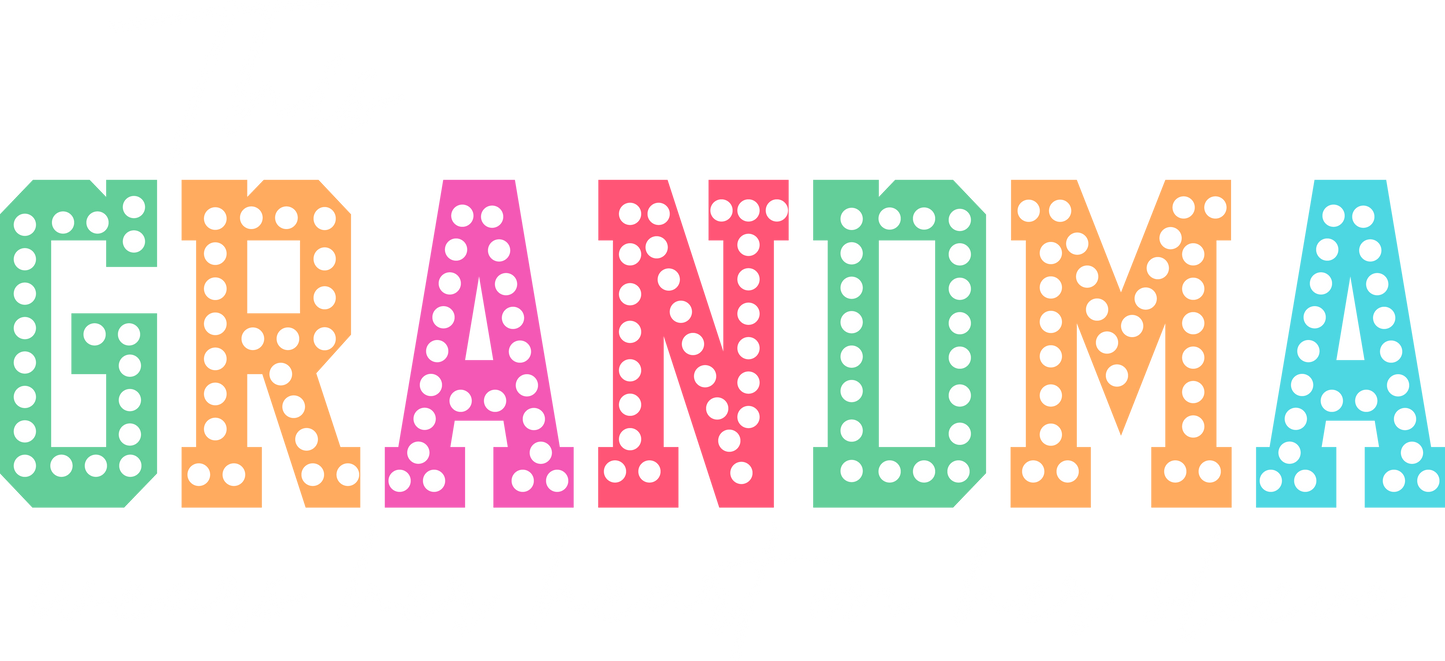 Mama, Gigi, Grandma or Granny w/kids sleeve