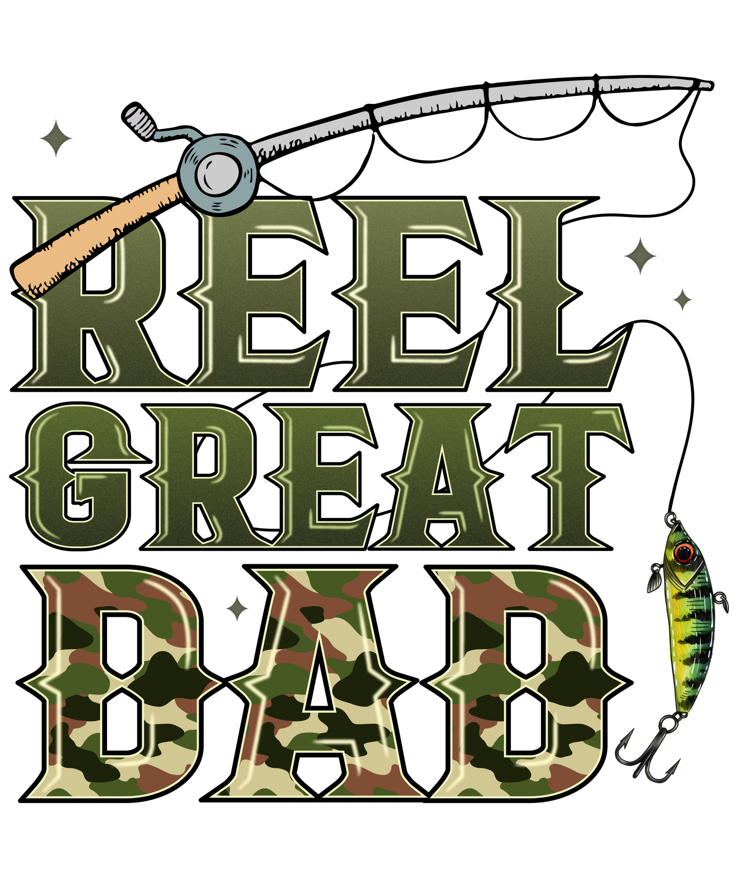 Reel Great Dad  Camo